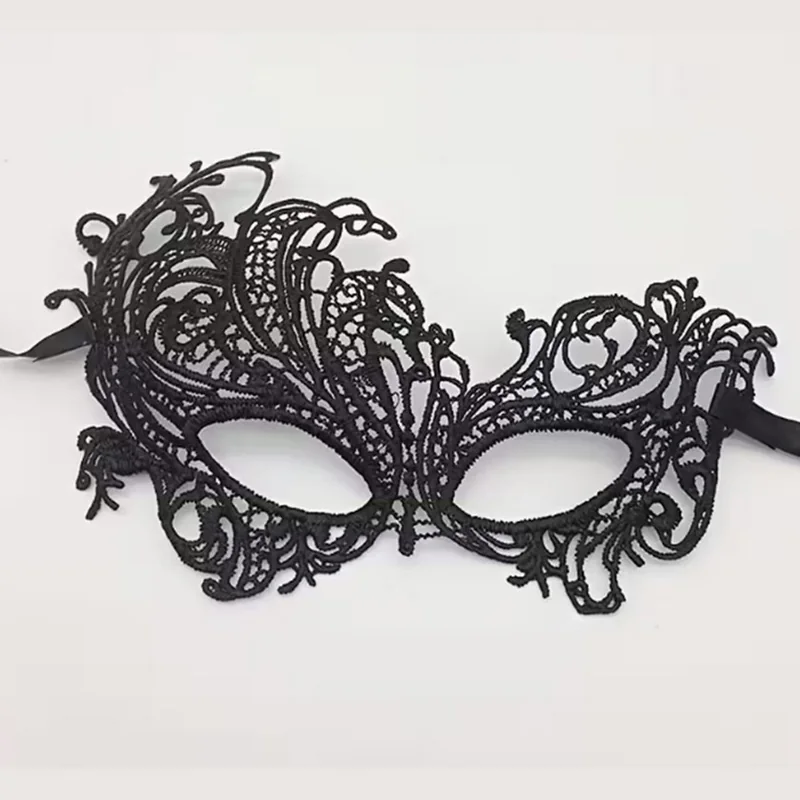 Masque de mascarade en dentelle noire