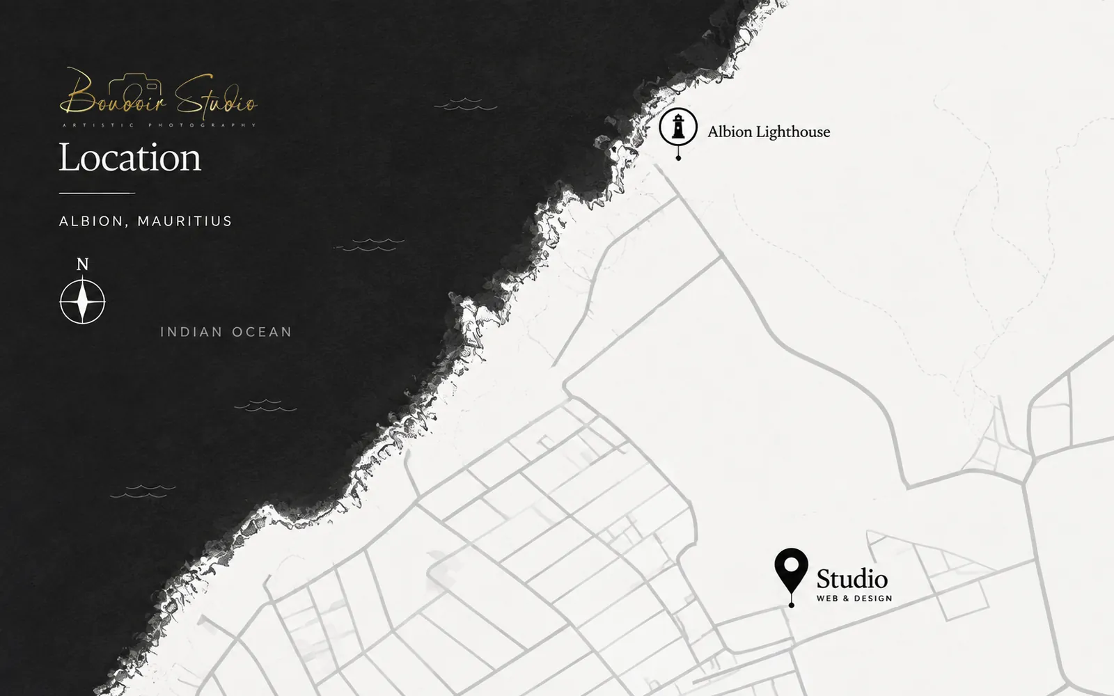 Boudoir Studio location in Albion, Mauritius